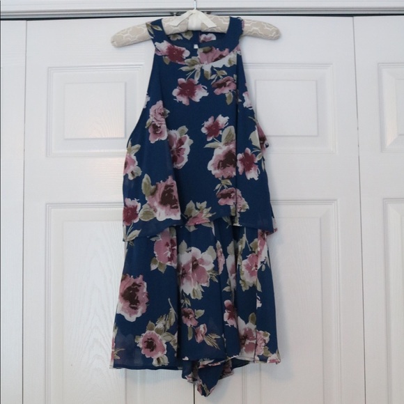 Altar’d State Floral Romper - Picture 1 of 3